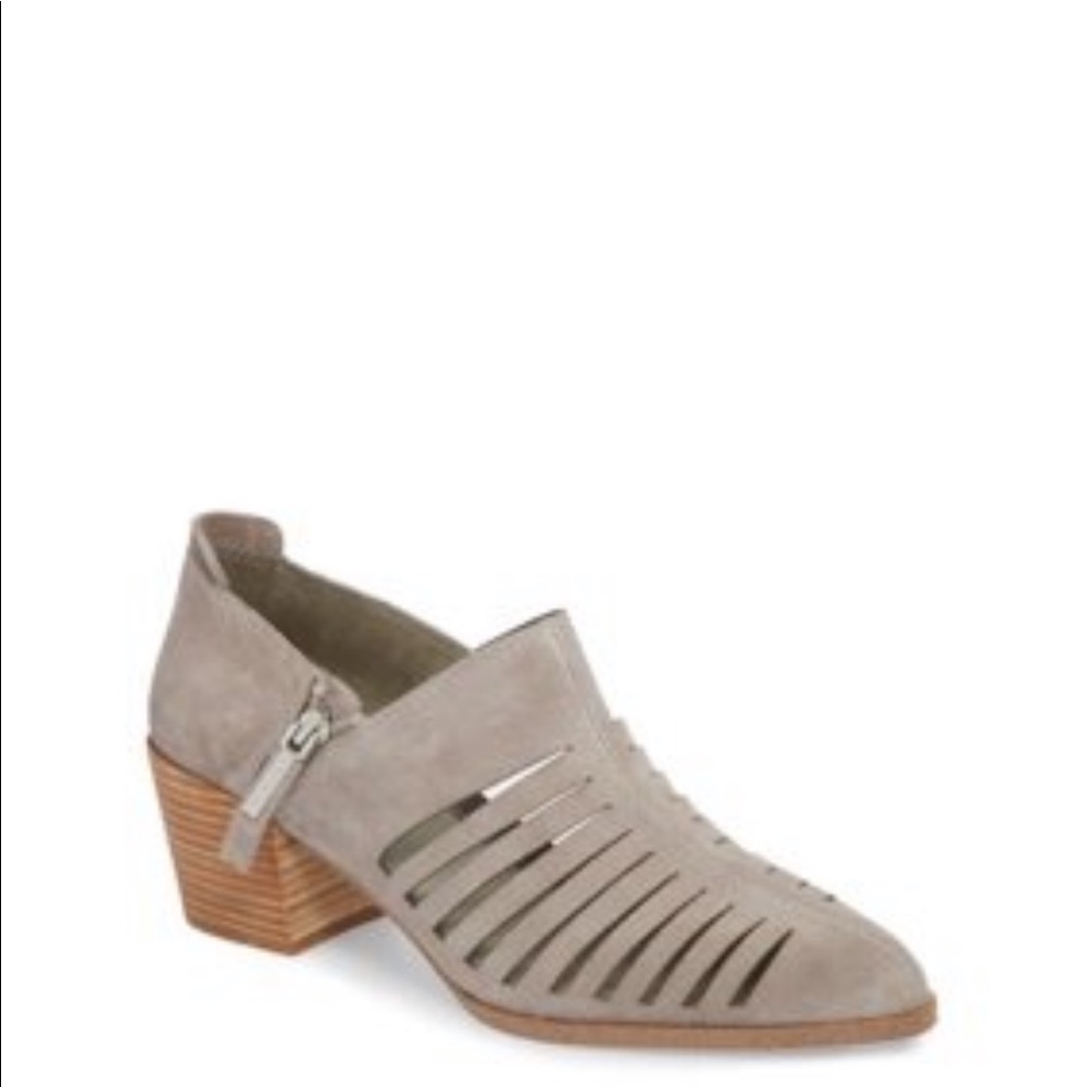 1. State Arnet cage suede ankle booties